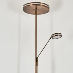 hofstein Lampadaire à vasque Huallilemu LED Vieux laiton, 2 lumières