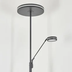 hofstein Lampadaire à vasque Huallilemu LED Anthracite, 2 lumières