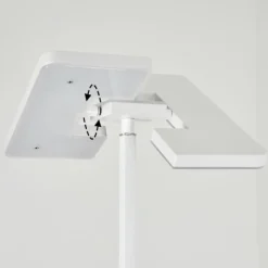 hofstein Lampadaire à vasque Janze LED Blanc, 2 lumières