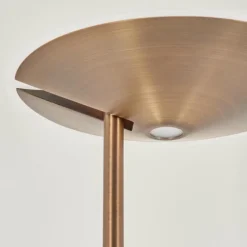 hofstein Lampadaire à vasque Murca LED Vieux laiton, 2 lumières