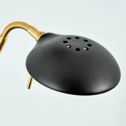 Luminaires Rustiques-hofstein Lampadaire à vasque Rom LED Noir, 2 lumières