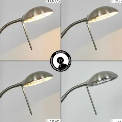 hofstein Lampadaire à vasque Rom Nickel mat, 2 lumières* Lampadaires Et Lampes Sur Pied