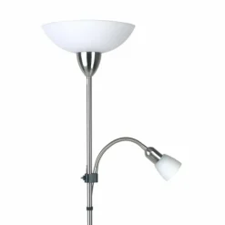 Luminaires Brilliant Lampadaire à vasque Brilliant Darlington Blanc, 2 lumières* Lampadaires Et Lampes Sur Pied