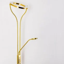 hofstein Lampadaire à vasque Donna LED Laiton, 2 lumières* Éclairage Led