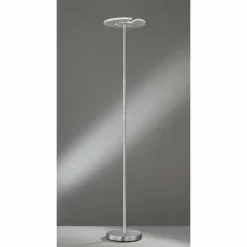 Luminaires Fischer & Honsel Lampadaire à vasque Fischer & Honsel Dent LED Nickel mat, 1 lumière* Éclairage Led