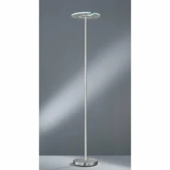 Luminaires Fischer & Honsel Lampadaire à vasque Fischer & Honsel Dent LED Nickel mat, 1 lumière* Éclairage Led