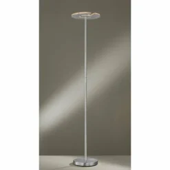 Luminaires Fischer & Honsel Lampadaire à vasque Fischer & Honsel Dent LED Nickel mat, 1 lumière* Éclairage Led