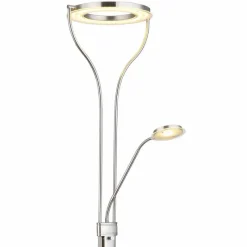 Luminaires Globo Lighting Lampadaire à vasque Globo EBRO LED Chrome, 1 lumière* Éclairage Led