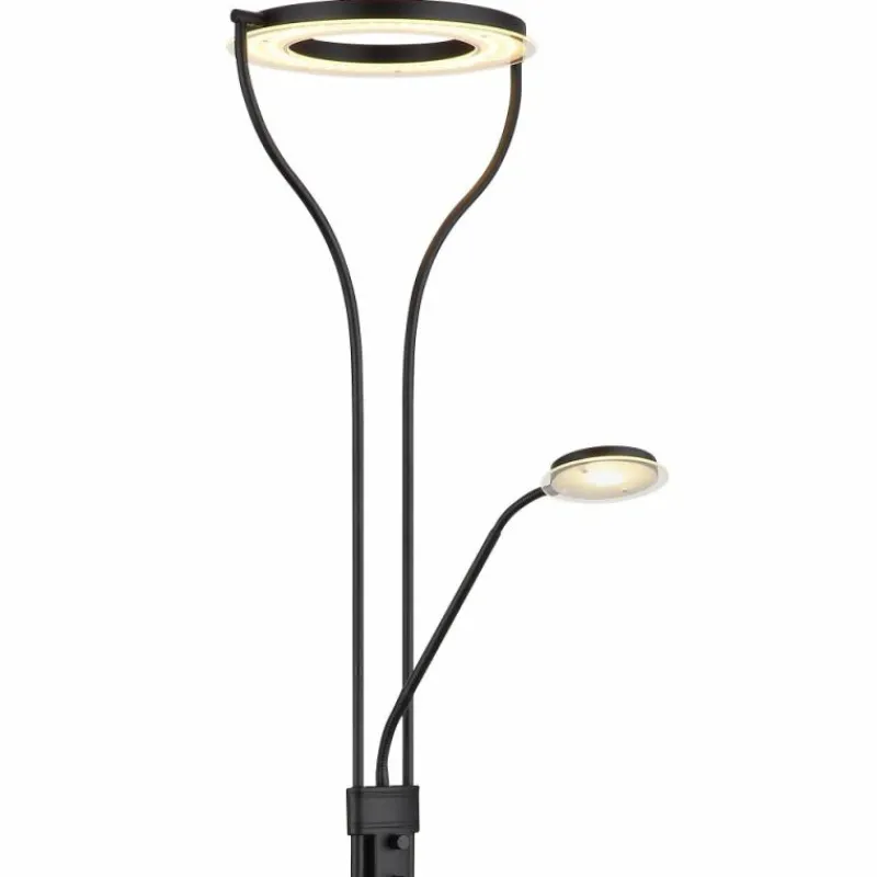 Luminaires Globo Lighting Lampadaire à vasque Globo EBRO LED Noir, 1 lumière* Éclairage Led