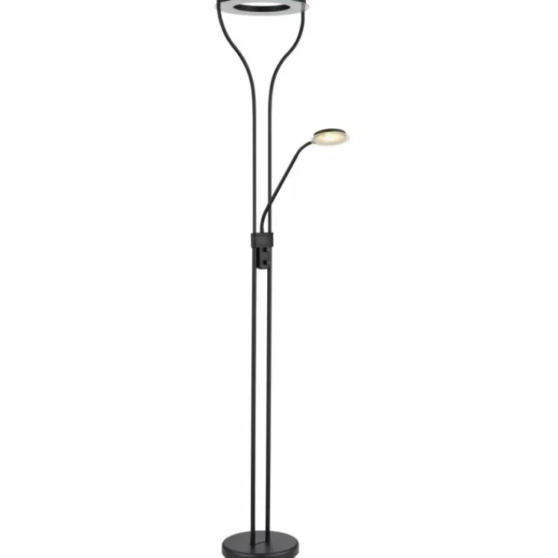 Luminaires Globo Lighting Lampadaire à vasque Globo EBRO LED Noir, 1 lumière* Éclairage Led