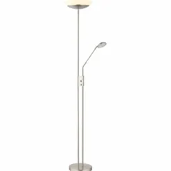 Luminaires Globo Lighting Lampadaire à vasque Globo GANINA LED Nickel mat, 1 lumière* Lampadaires Et Lampes Sur Pied
