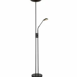 Suspension Verre Fumé-Luminaires Globo Lighting Lampadaire à vasque Globo GANINA LED Noir, 2 lumières