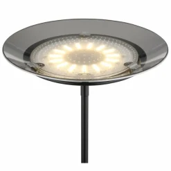 Suspension Verre Fumé-Luminaires Globo Lighting Lampadaire à vasque Globo GANINA LED Noir, 2 lumières