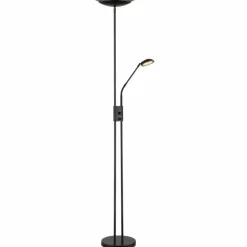 Suspension Verre Fumé-Luminaires Globo Lighting Lampadaire à vasque Globo GANINA LED Noir, 2 lumières