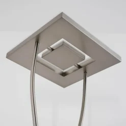 hofstein Lampadaire à vasque KIMBA LED Nickel mat, 3 lumières* Éclairage Led