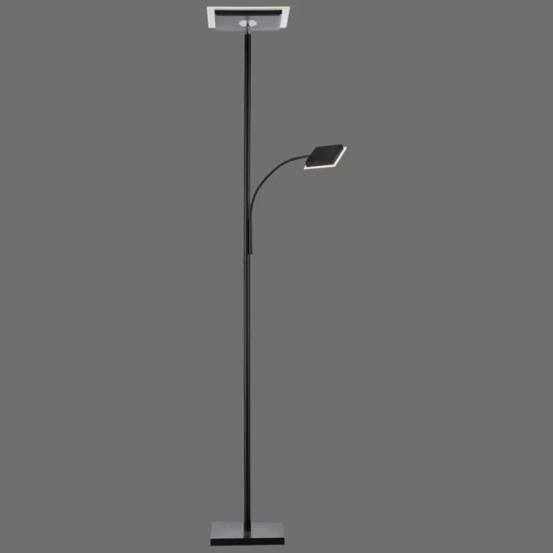 Luminaires Leuchten Direkt Lampadaire à vasque Leuchten-Direkt HANS LED Noir, 2 lumières* Éclairage Led