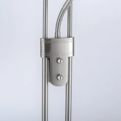 Luminaires Leuchten Direkt Lampadaire à vasque Leuchten-Direkt ZAHARA LED Acier brossé, 2 lumières* Éclairage Led