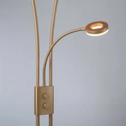 Luminaires Leuchten Direkt Lampadaire à vasque Leuchten-Direkt HELIA LED Laiton, 3 lumières* Lampadaires Et Lampes Sur Pied