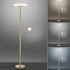 Luminaires Paul Neuhaus Lampadaire à vasque Paul Neuhaus TROJA LED Laiton, 1 lumière* Éclairage Led