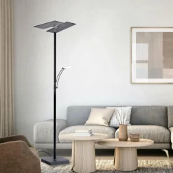 Luminaires Paul Neuhaus Lampadaire à vasque Paul Neuhaus ARTUR LED Anthracite, 1 lumière* Éclairage Led
