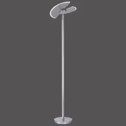 Luminaires Paul Neuhaus Lampadaire à vasque Paul Neuhaus PURE-MUTIL LED Acier brossé, 2 lumières* Lampadaires Et Lampes Sur Pied