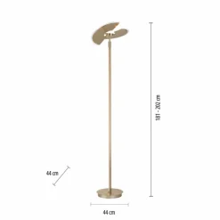 Luminaires Paul Neuhaus Lampadaire à vasque Paul Neuhaus PURE-MUTIL LED Laiton, 2 lumières* Éclairage Led