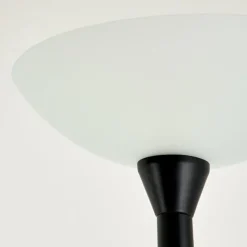 hofstein Lampadaire à vasque Phong LED Noir, 2 lumières