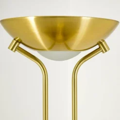 hofstein Lampadaire à vasque Rom LED Laiton, 2 lumières