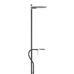 Luminaires Steinhauer Lampadaire à vasque Steinhauer Turound LED Noir, 2 lumières* Lampadaires Et Lampes Sur Pied
