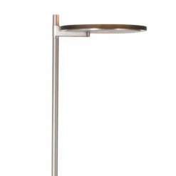 Suspension Verre Fumé-Luminaires Steinhauer Lampadaire à vasque Steinhauer Turound LED Acier brossé, 2 lumières