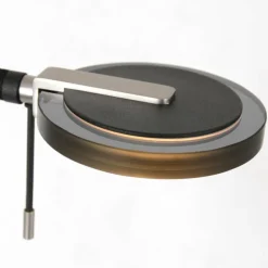 Suspension Verre Fumé-Luminaires Steinhauer Lampadaire à vasque Steinhauer Turound LED Noir, 2 lumières