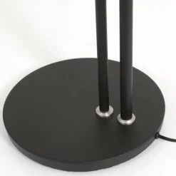 Suspension Verre Fumé-Luminaires Steinhauer Lampadaire à vasque Steinhauer Turound LED Noir, 2 lumières