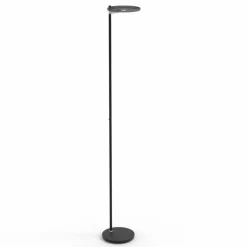 Suspension Verre Fumé-Luminaires Steinhauer Lampadaire à vasque Steinhauer Turound LED Noir, 1 lumière