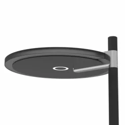 Suspension Verre Fumé-Luminaires Steinhauer Lampadaire à vasque Steinhauer Turound LED Noir, 1 lumière