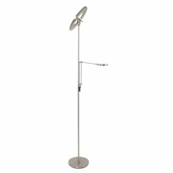 Luminaires Steinhauer Lampadaire à vasque Steinhauer Soleil LED Acier brossé, 2 lumières* Éclairage Led