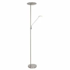 Luminaires Steinhauer Lampadaire à vasque Steinhauer Daphne LED Acier brossé, 2 lumières* Éclairage Led