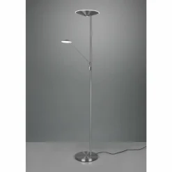 Luminaires Trio Lampadaire à vasque Trio Brantford LED Nickel mat, 1 lumière* Lampadaires Et Lampes Sur Pied