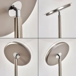 hofstein Lampadaire à vasque Veteli LED Blanc, 2 lumières