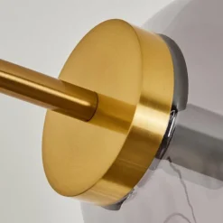 Suspension Verre Fumé-hofstein Lampadaire Verbania Laiton, 3 lumières