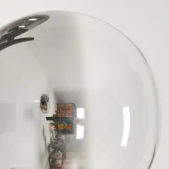 hofstein Lampadaire - Verre 10 cm, 12 cm Remaisnil Clair, Fumé, 5 lumières