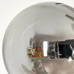 hofstein Lampadaire - Verre 10 cm, 15 cm Remaisnil Ambre, Fumé, 3 lumières