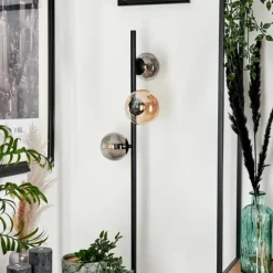 Suspension Verre Fumé-hofstein Lampadaire - Verre 10 cm, 12 cm Remaisnil Ambre, Fumé, 3 lumières