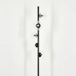 hofstein Lampadaire - Verre 10 cm, 12 cm Remaisnil Clair, 5 lumières