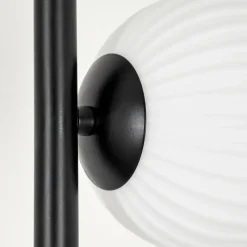 hofstein Lampadaire - Verre 10 cm, 12 cm, 15 cm Remaisnil Blanc, 6 lumières