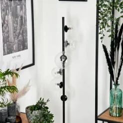 hofstein Lampadaire - Verre 10 cm, 12 cm, 15 cm Remaisnil Clair, 6 lumières