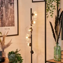 hofstein Lampadaire - Verre 10 cm, 12 cm, 15 cm Remaisnil Clair, 6 lumières