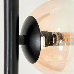 hofstein Lampadaire - Verre 10 cm, 12 cm Remaisnil Ambre, Clair, 5 lumières