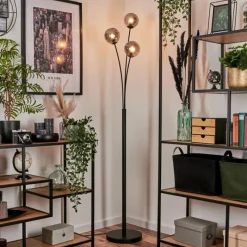 Suspension Verre Fumé-hofstein Lampadaire - Verre 12 cm Bernado Fumé, 3 lumières