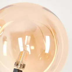 hofstein Lampadaire - Verre 15 cm Bernado Ambre, 3 lumières