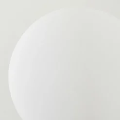 hofstein Lampadaire - Verre 15 cm Bernado Blanc, 3 lumières